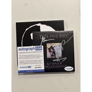 FALL OUT BOY SO MUCH FOR STARDUST SIGNED AUTOGRAPHED ART CARD COA ACOA #16